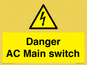 Danger AC Main switch 